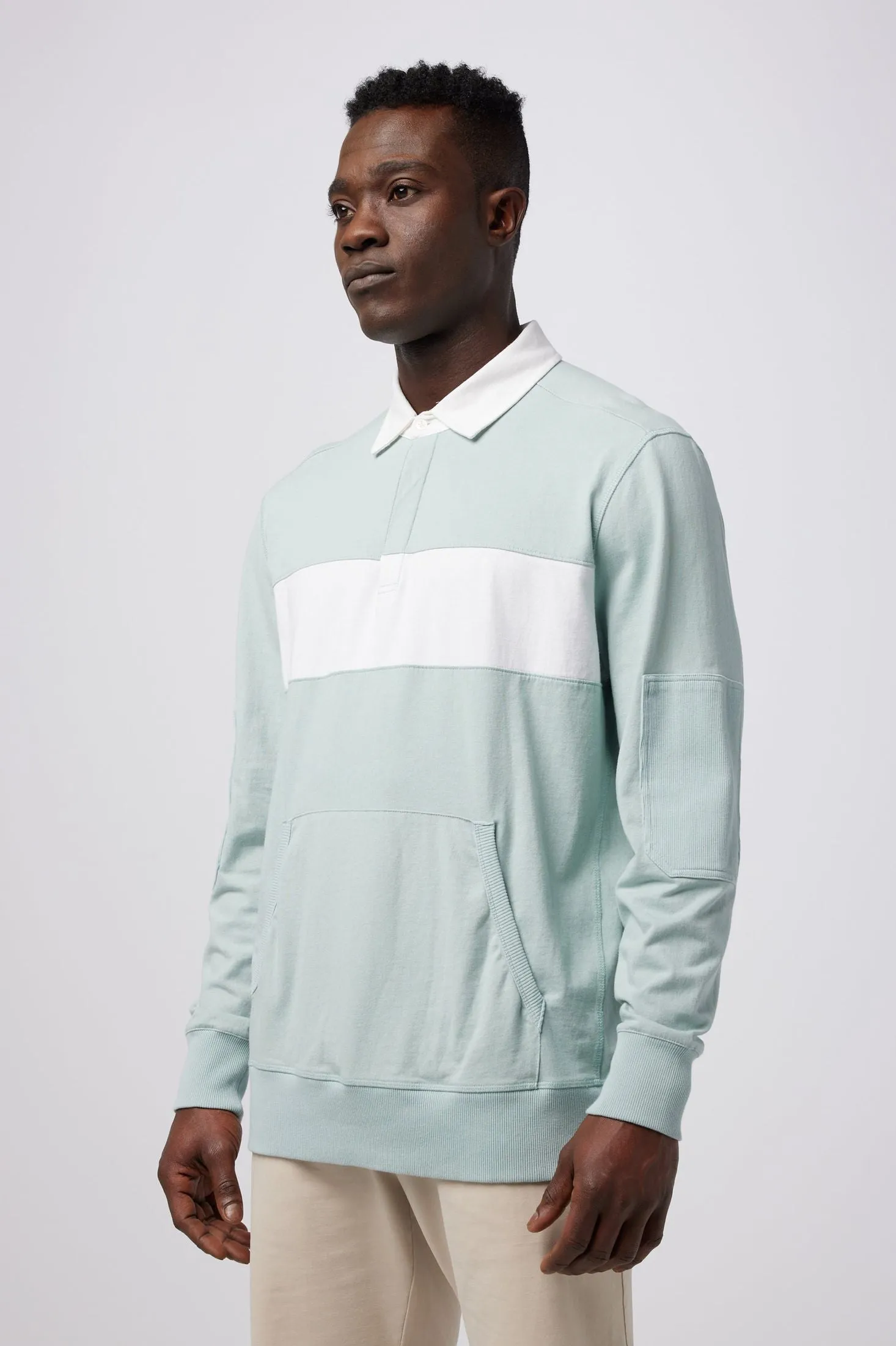 Rugby Striped Shirt | Textured Cotton Jersey