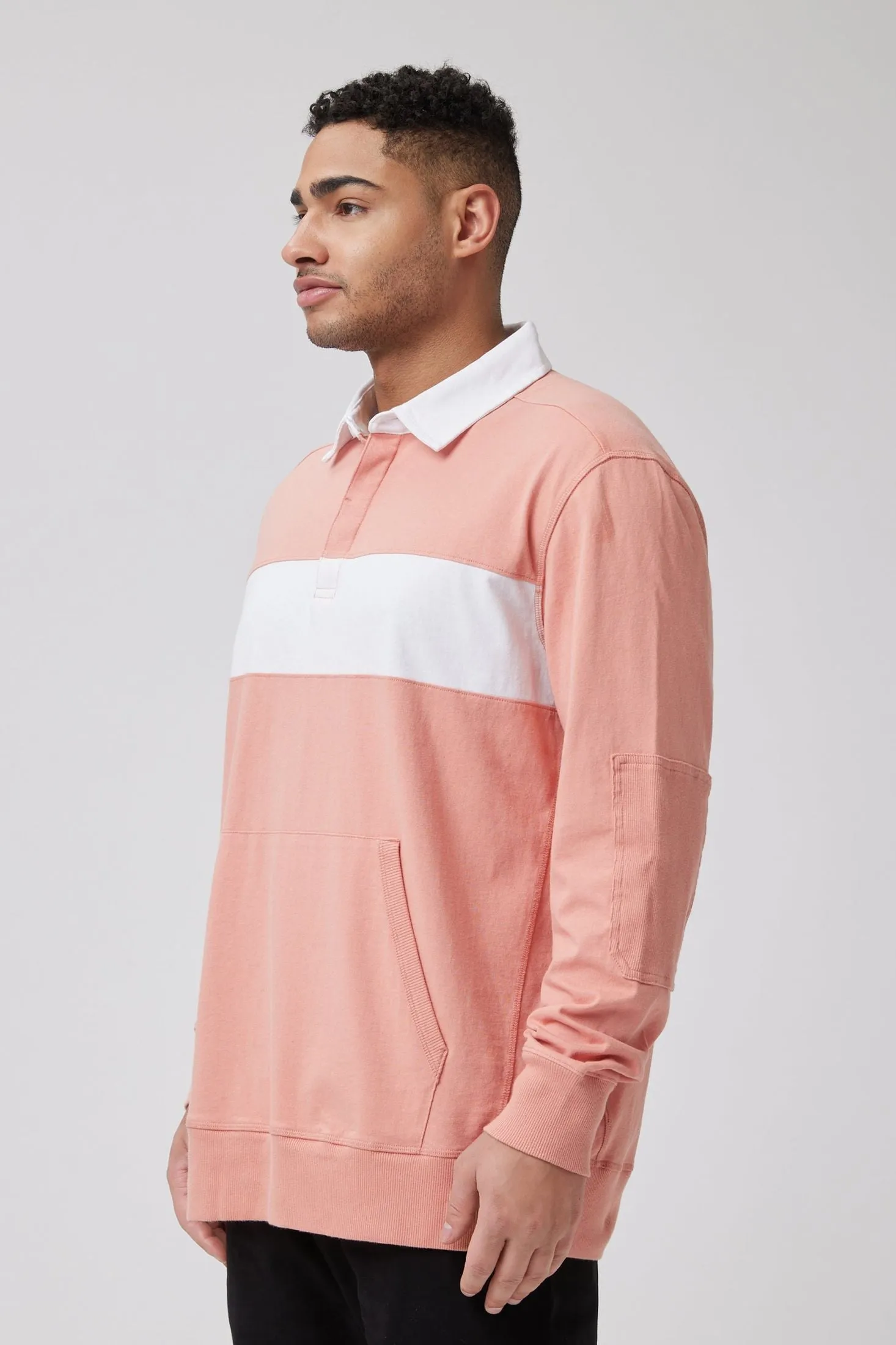 Rugby Striped Shirt | Textured Cotton Jersey