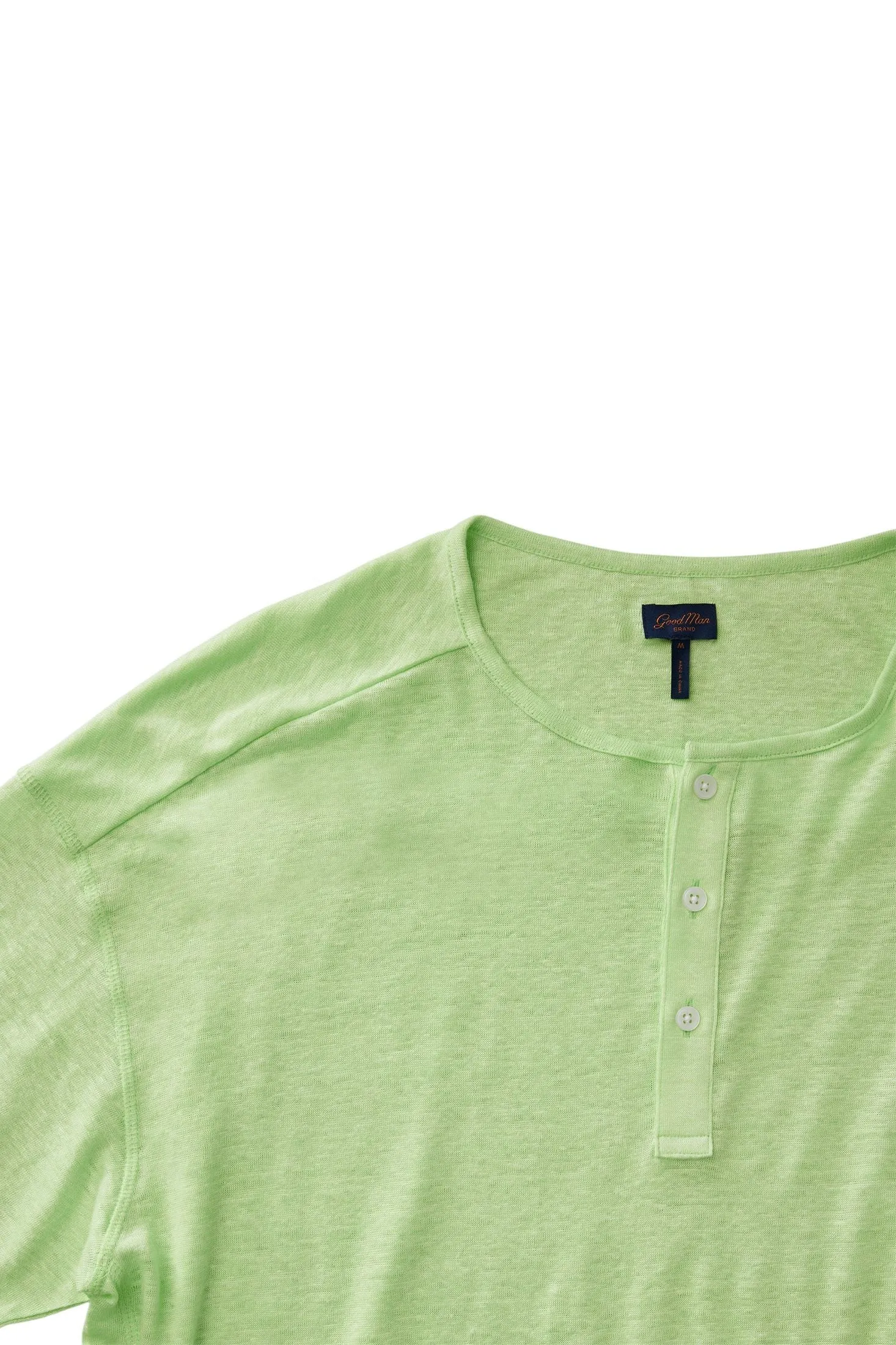 Short Sleeve Henley | Linen