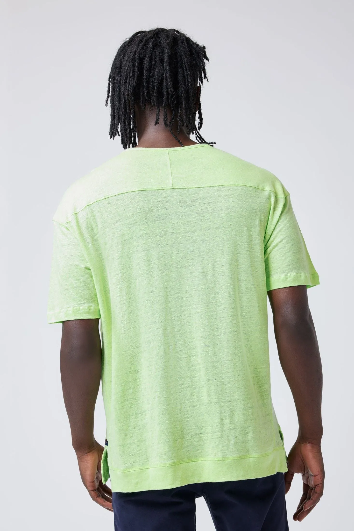 Short Sleeve Henley | Linen