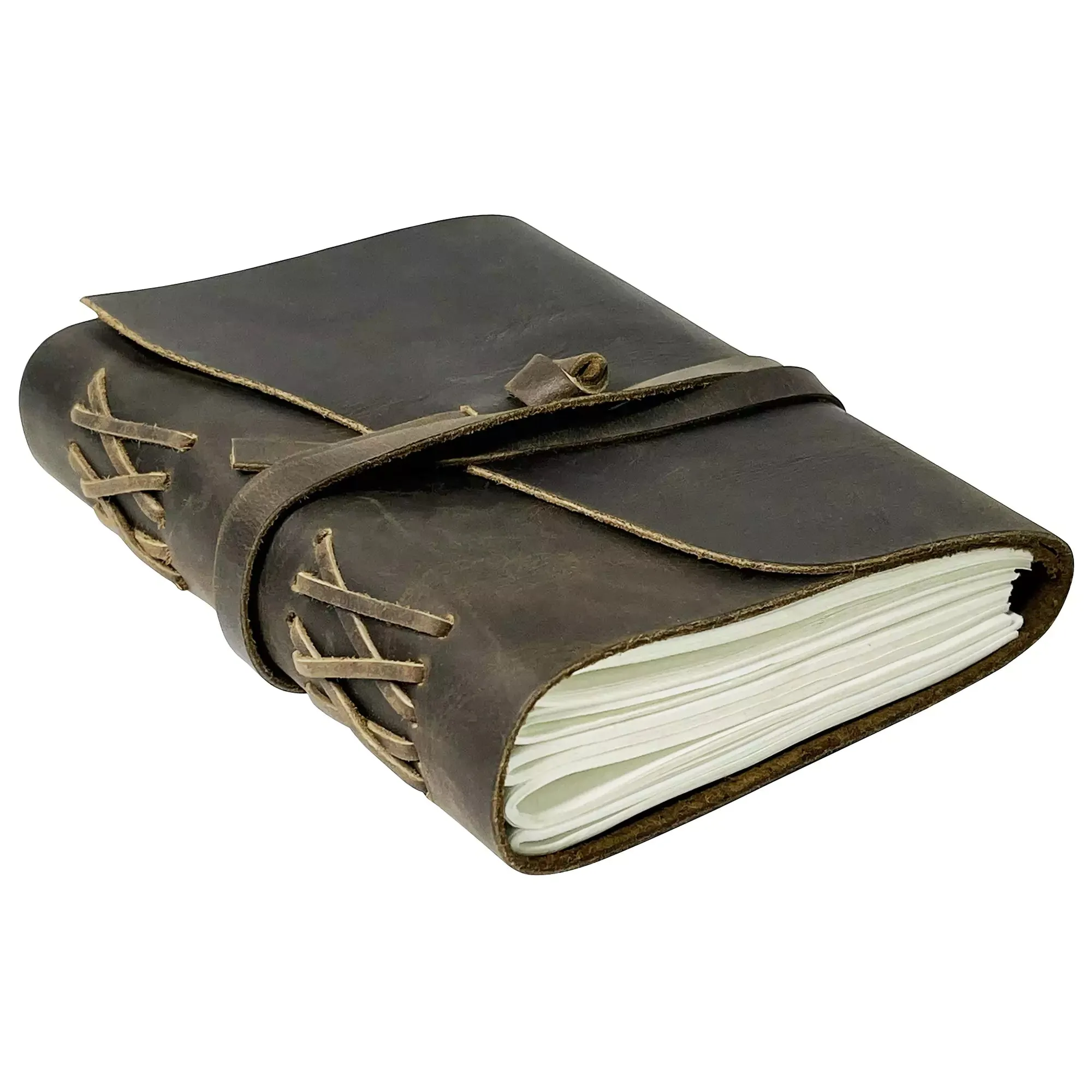 Shrewd Leather Journal Lined Notebook Ruled Travel Diary