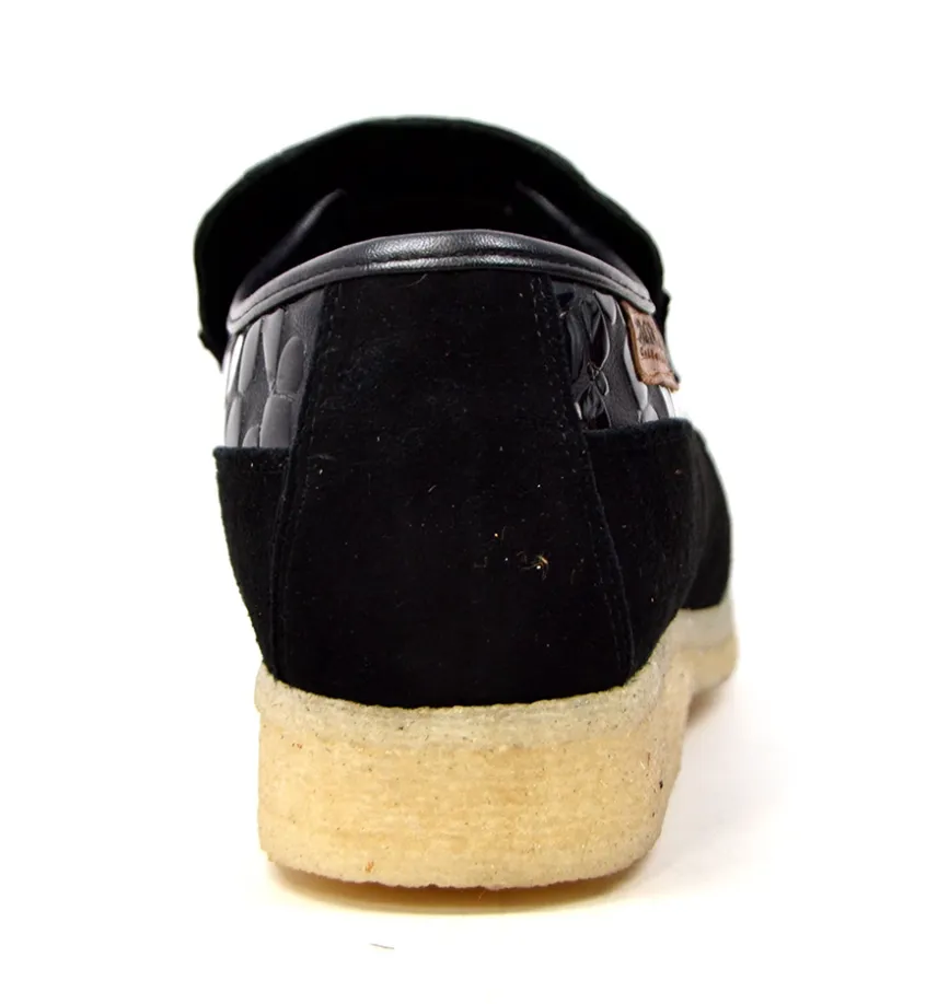 Stone by British Collection - Leather & Suede Shoe with Bleach Crepe Sole