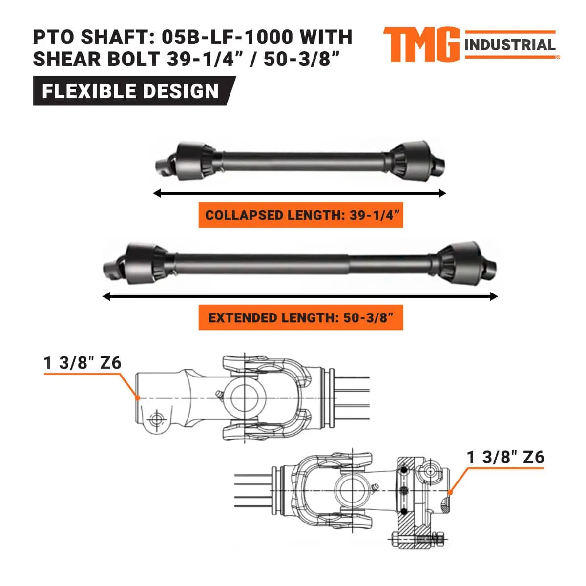 TMG Industrial 70” 3-Point Hitch Rotary Tiller, 35-55 HP Tractor, 6” Tilling Depth, PTO Shaft Included, Category 1 & 2 Hookup, TMG-RT175