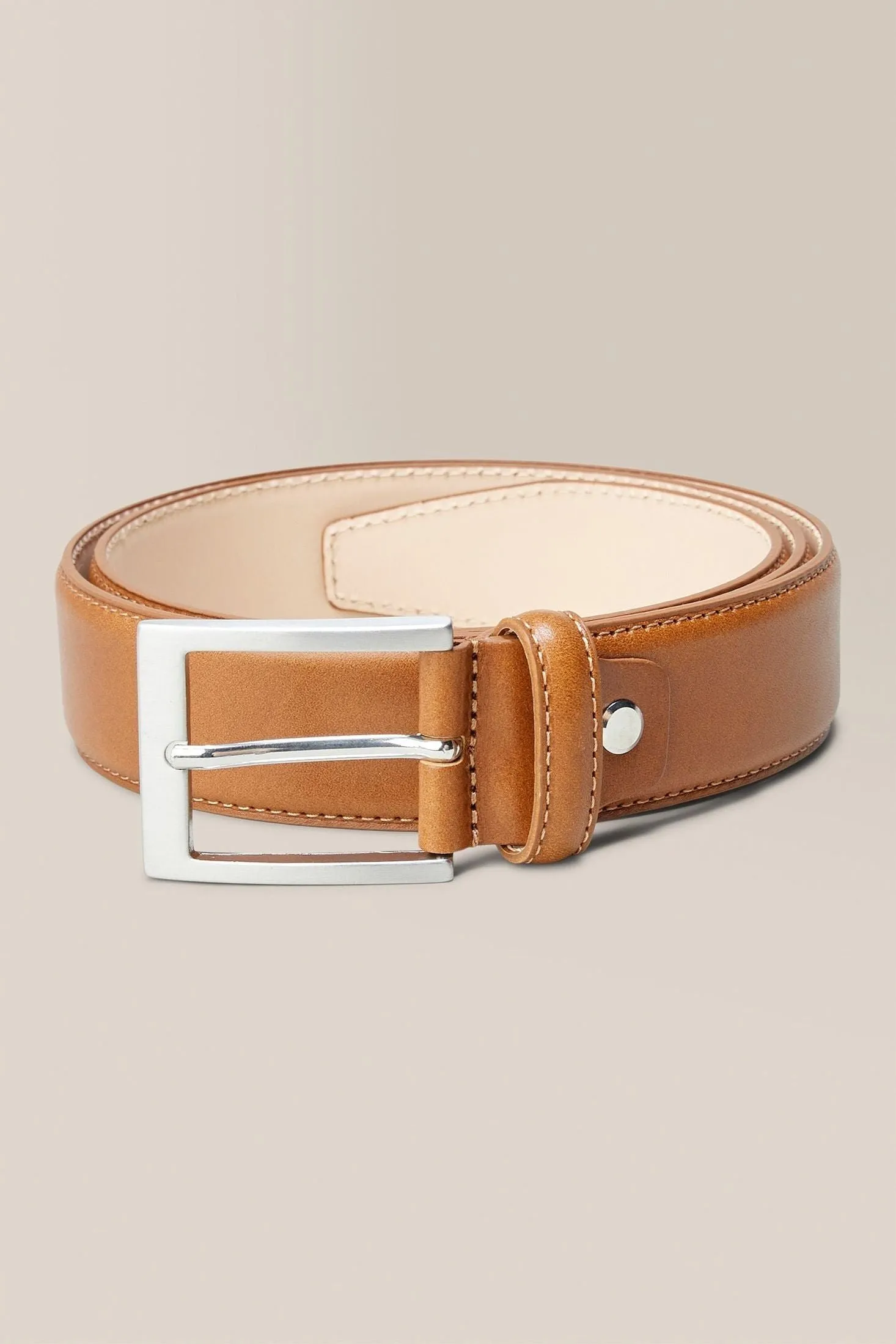 Topstitch Belt | Leather