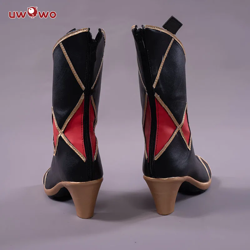 Uwowo Game Genshin Impact Cosplay Rosaria Thorny Benevolence Cosplay Shoes