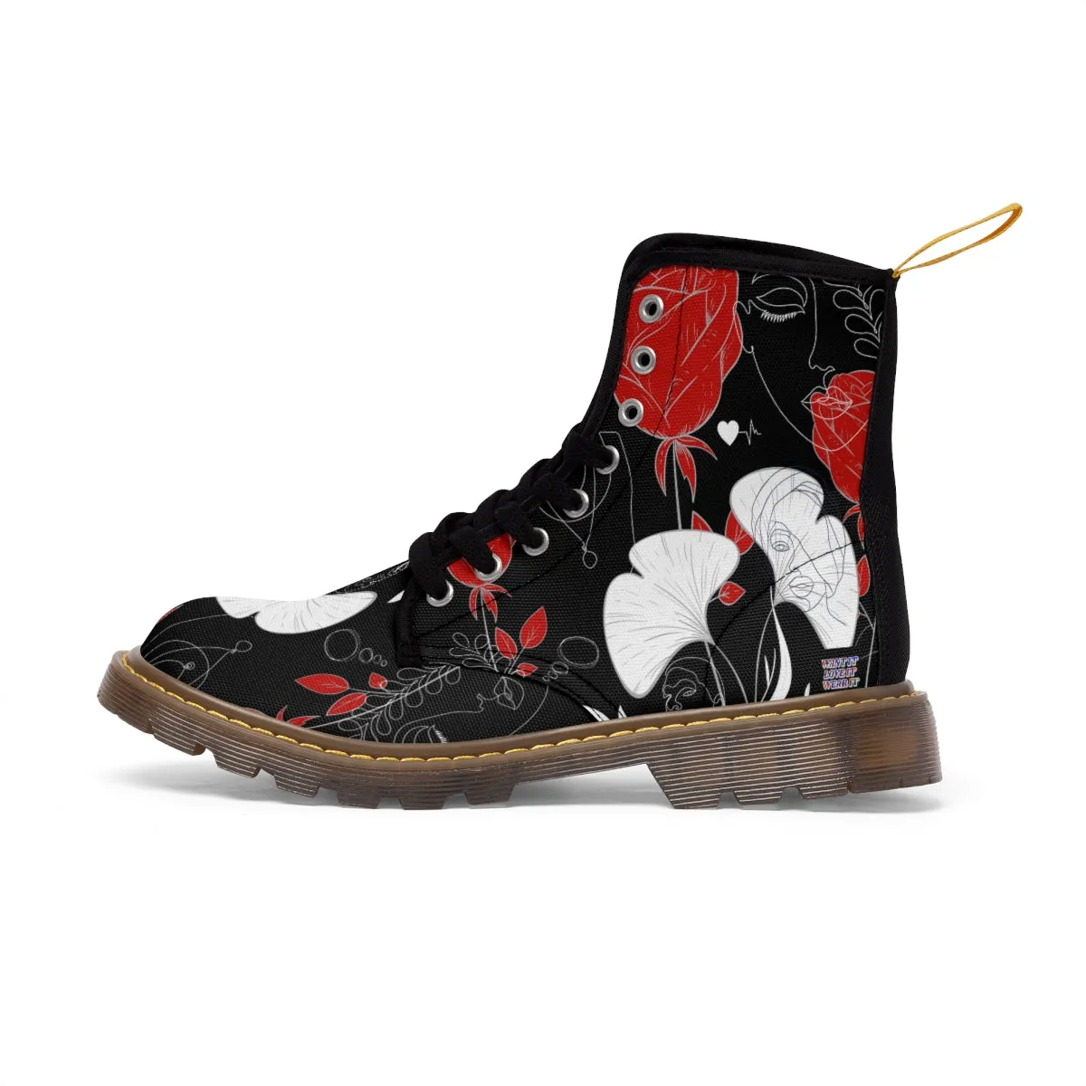 Women's Canvas Boots FLOWERS OF LOVE