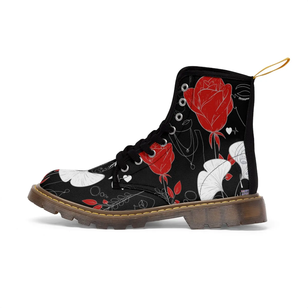 Women's Canvas Boots FLOWERS OF LOVE