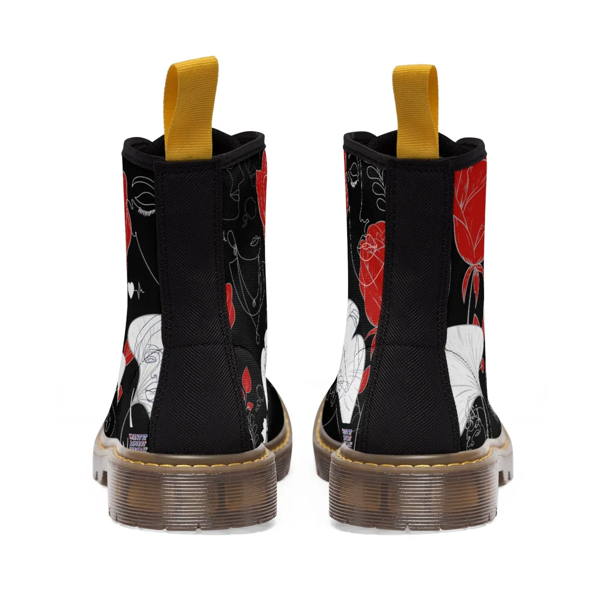 Women's Canvas Boots FLOWERS OF LOVE